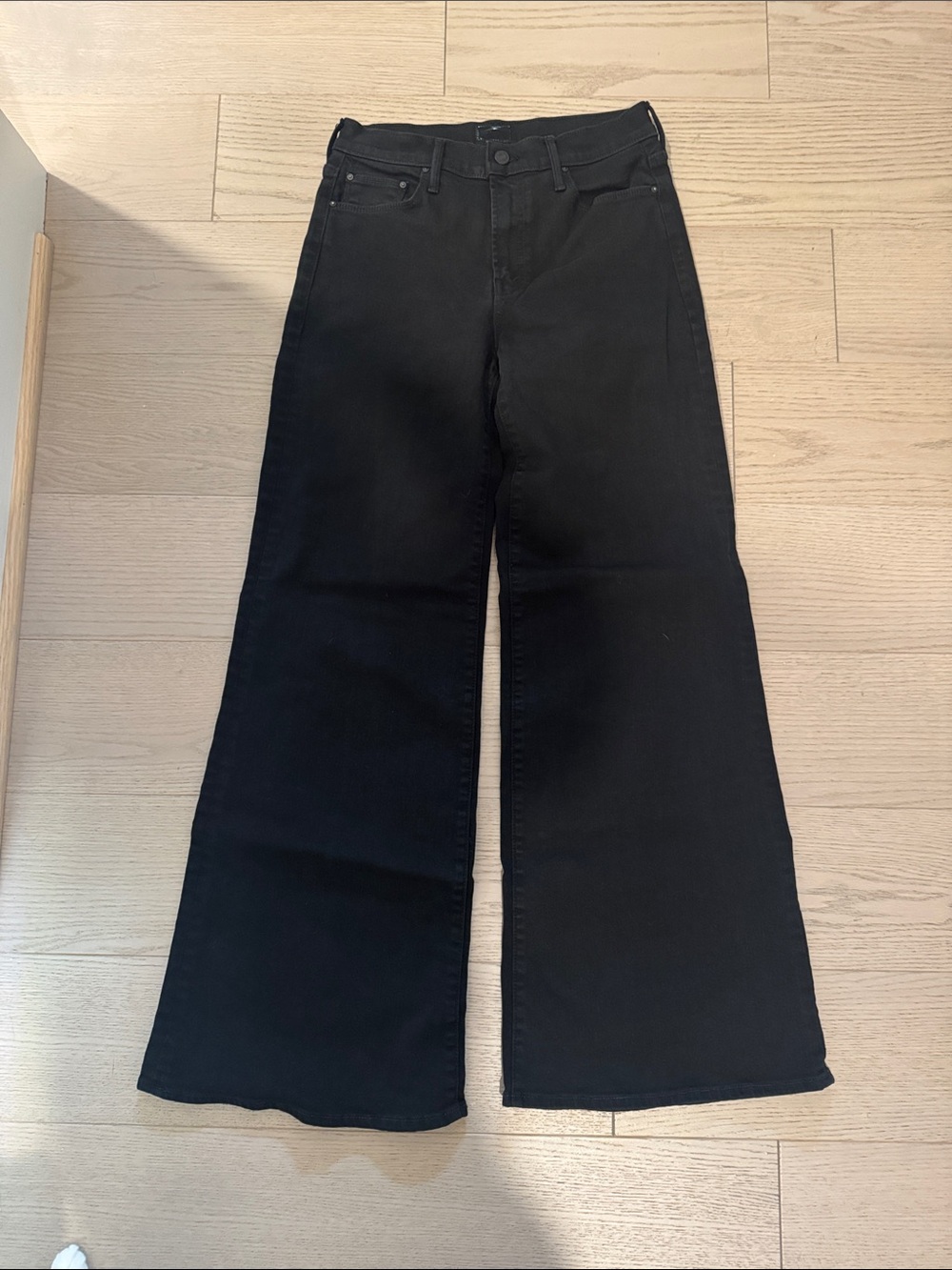 High-Waist Wide Leg Women's Jeans in Black